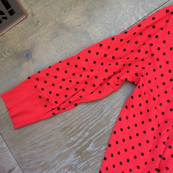 Red Polka Dot Sweater - Picture 2 of 4
